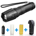 LED Military Tactical Zoom Taschenlampe mit wiederaufladbare Ladegerät X800